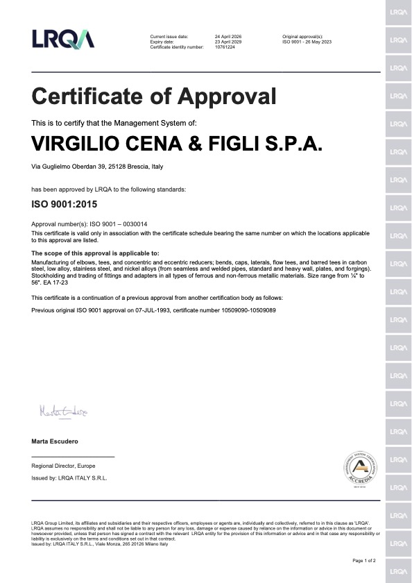 UNI EN ISO 9001:2015